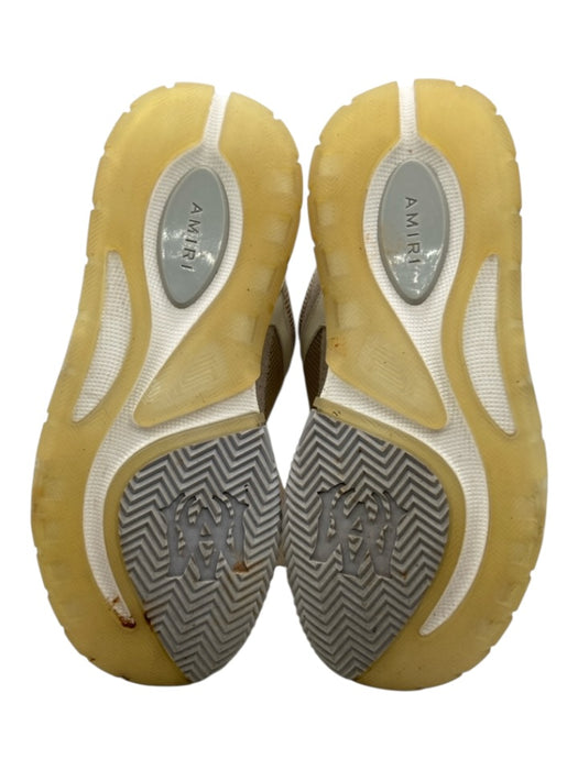 Amiri Shoe Size 9 White, Beige, Gray Leather & Synthetic Rubber Sole Sneakers White, Beige, Gray / 9