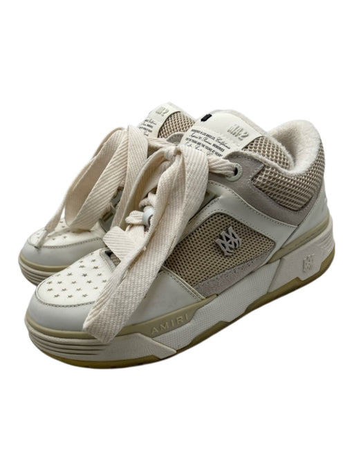 Amiri Shoe Size 9 White, Beige, Gray Leather & Synthetic Rubber Sole Sneakers White, Beige, Gray / 9