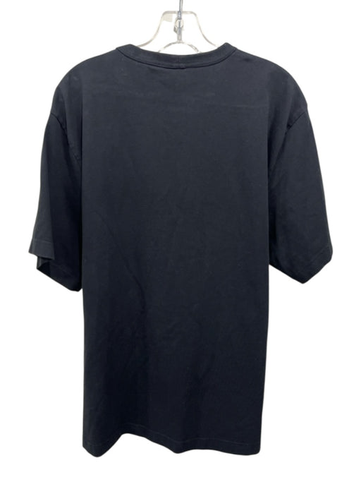 Helmut Lang Size XL Black & White Cotton logo Men's Short Sleeve Black & White / XL