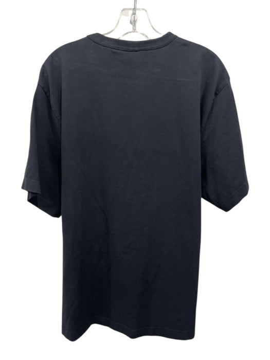 Helmut Lang Size XL Black & White Cotton logo Men's Short Sleeve Black & White / XL