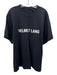 Helmut Lang Size XL Black & White Cotton logo Men's Short Sleeve Black & White / XL