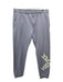 Kenzo Size XXL Purple & White Cotton logo Zip Fly Jogger Men's Pants Purple & White / XXL