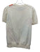Salvatore Ferragamo Size L Cream & Multi Cotton & Silk Short Sleeve Knit Top Cream & Multi / L
