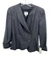 Armani Collezioni Size 4 Gray & Black Wool Blend Asymmetric Button Front Jacket Gray & Black / 4