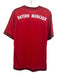 Adidas NWT Size L Red Synthetic Solid Athletic Men's Short Sleeve Red / L