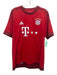Adidas NWT Size L Red Synthetic Solid Athletic Men's Short Sleeve Red / L