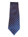 Dior Blue & Red Silk Blend Medallion Men's Ties Blue & Red