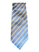 Canali Light Blue & White Synthetic Striped Men's Ties Light Blue & White