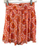 Emily McCarthy Size S Orange, Pink, White Rayon Geometric & Floral Skirt Set Orange, Pink, White / S