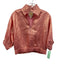 Emily McCarthy Size M Pink & Gold Linen Shimmer Puff Sleeve Elastic Trim Top Pink & Gold / M