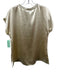 S'edge Size S Pale Gold Polyester Fringe trim V Neck Cap Sleeve Short Set Pale Gold / S