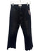 Frame Size 25 Charcoal Black Cotton Blend Denim Eyelet Detail Crop Flare Jeans Charcoal Black / 25
