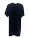 Vince Size XS Black Polyester 1/2 Dolman Sleeve V Neck Pleat Detail Dress Black / XS