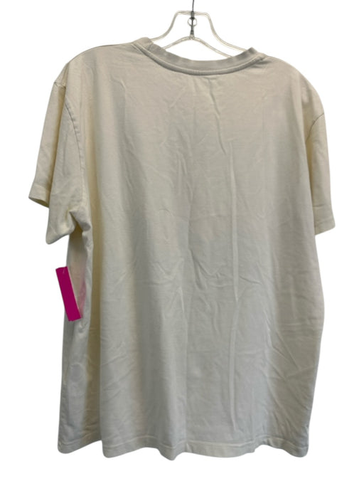 Gucci x Disney Size L Cream & Multi Cotton Graphic Logo Short Sleeve T Shirt Top Cream & Multi / L