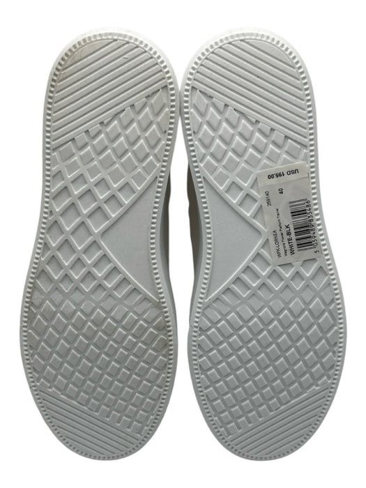 Ted Baker Shoe Size 9.5 White & Black Leather Solid Men's Shoes White & Black / 9.5