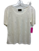 Fendi Jeans Size Est M Cream White Polyester Blend Textured Knit Monogram Top Cream White / Est M