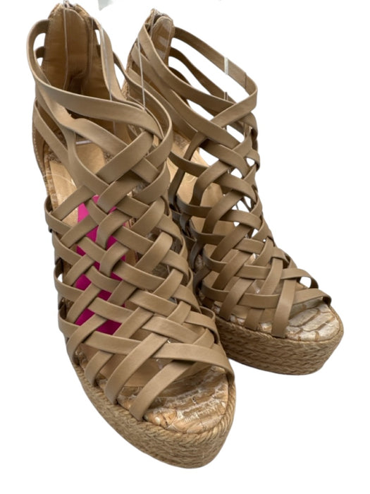 Christian Louboutin Shoe Size 38 Beige Leather Upper Snakeskin Back Zip Sandals Beige / 38