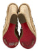 Christian Louboutin Shoe Size 38 Beige Leather Upper Snakeskin Back Zip Sandals Beige / 38
