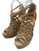Christian Louboutin Shoe Size 38 Beige Leather Upper Snakeskin Back Zip Sandals Beige / 38