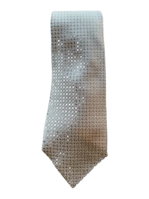 Armani Collezioni Gray & Multi-Color Silk All Over Print Men's Tie Gray & Multi-Color