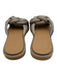 Rothy's Shoe Size 8 Beige & Silver Synthetic Knot Cord Shine Flip Flop Sandals Beige & Silver / 8