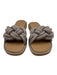 Rothy's Shoe Size 8 Beige & Silver Synthetic Knot Cord Shine Flip Flop Sandals Beige & Silver / 8