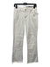 Frame Size 25 White Cotton Denim Raw Hem Bootcut Cropped Jeans White / 25