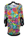 Trina Turk Size S Multi Nylon Blend Wide Neck Abstract Floral Tunic Top Multi / S