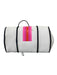 Haute Shore White, Pink & Orange Neoprene Perforated Double Top Handle Bag White, Pink & Orange