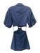 Jonathan Simkhai Size XS Navy Blue Cotton & Polyester Blend Collar Dress Navy Blue / XS