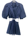 Jonathan Simkhai Size XS Navy Blue Cotton & Polyester Blend Collar Dress Navy Blue / XS