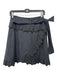 Isabel Marant Etoile Size 36 Black Cotton Lace Detail Ruffle Wrap Skirt Black / 36