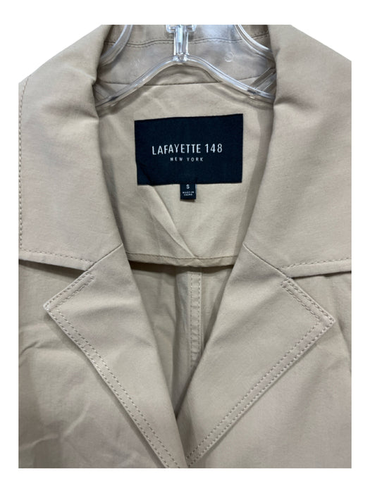Lafayette 148 Size S Beige Cotton Button chest pockets Jacket Beige / S