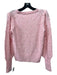 Lilly Pulitzer Size XS Pink & White Acrylic Blend Faux Pearl Long Sleeve Sweater Pink & White / XS