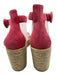 Gianvito Rossi Shoe Size 38 Pink & Beige Leather Upper Ankle Buckle Sandals Pink & Beige / 38
