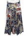 Cara Cara Size XS Navy Blue, White & Multi Cotton Abstract Print Paisley Skirt Navy Blue, White & Multi / XS