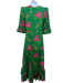 The Vampire's Wife Size 8 Green, Pink & Multi Cotton & Silk Floral Dress Green, Pink & Multi / 8