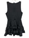 Urban Savage Size S Black Polyester Blend Sleeveless Cutout Detailing Dress Black / S