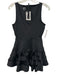 Urban Savage Size S Black Polyester Blend Sleeveless Cutout Detailing Dress Black / S