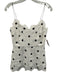 Pearl by Lela Rose Size 0 White & Black Polyester Spaghetti Strap Peplum Top White & Black / 0