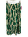 Ulla Johnson Size 4 Cream Beige & Green Silk Tie Dye Button Front A Line Skirt Cream Beige & Green / 4