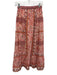 Cleobella Size XS Pink, Orange, Blue Organic Cotton Floral Elastic Waist Skirt Pink, Orange, Blue / XS