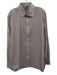 Hildtch & Key Size 17 Purple & White Cotton Striped Button Up Long Sleeve Shirt Purple & White / 17
