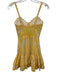 Charo Ruiz Ibiza Size XS White & yellow Cotton Blend Embroidered Eyelet Dress White & yellow / XS