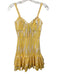 Charo Ruiz Ibiza Size XS White & yellow Cotton Blend Embroidered Eyelet Dress White & yellow / XS