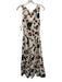 Cleobella Size XS Cream White & Multi Cotton Floral Sleeveless Dress Cream White & Multi / XS