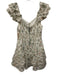 Alice + Olivia Size 2 White, Green & Multi Polyester Floral Eyelet Dress White, Green & Multi / 2