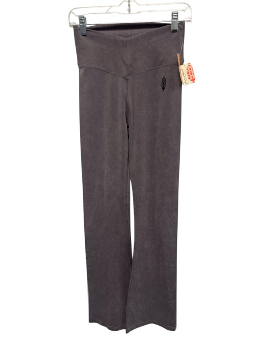 FP Movement Size XS Dusty Purple Modal Blend Ribbed Waist Flare Leggings Dusty Purple / XS