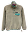 Patagonia Size XS Gray Beige & Aqua Polyester Fleece Heathered 1/4 Button Jacket Gray Beige & Aqua / XS