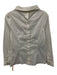 Prada Size 38 White Cotton Blend Long Sleeve foldover collar Knot Detail Top White / 38